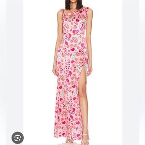 Saloni Leona dress ammonite rose size UK 6 US 2